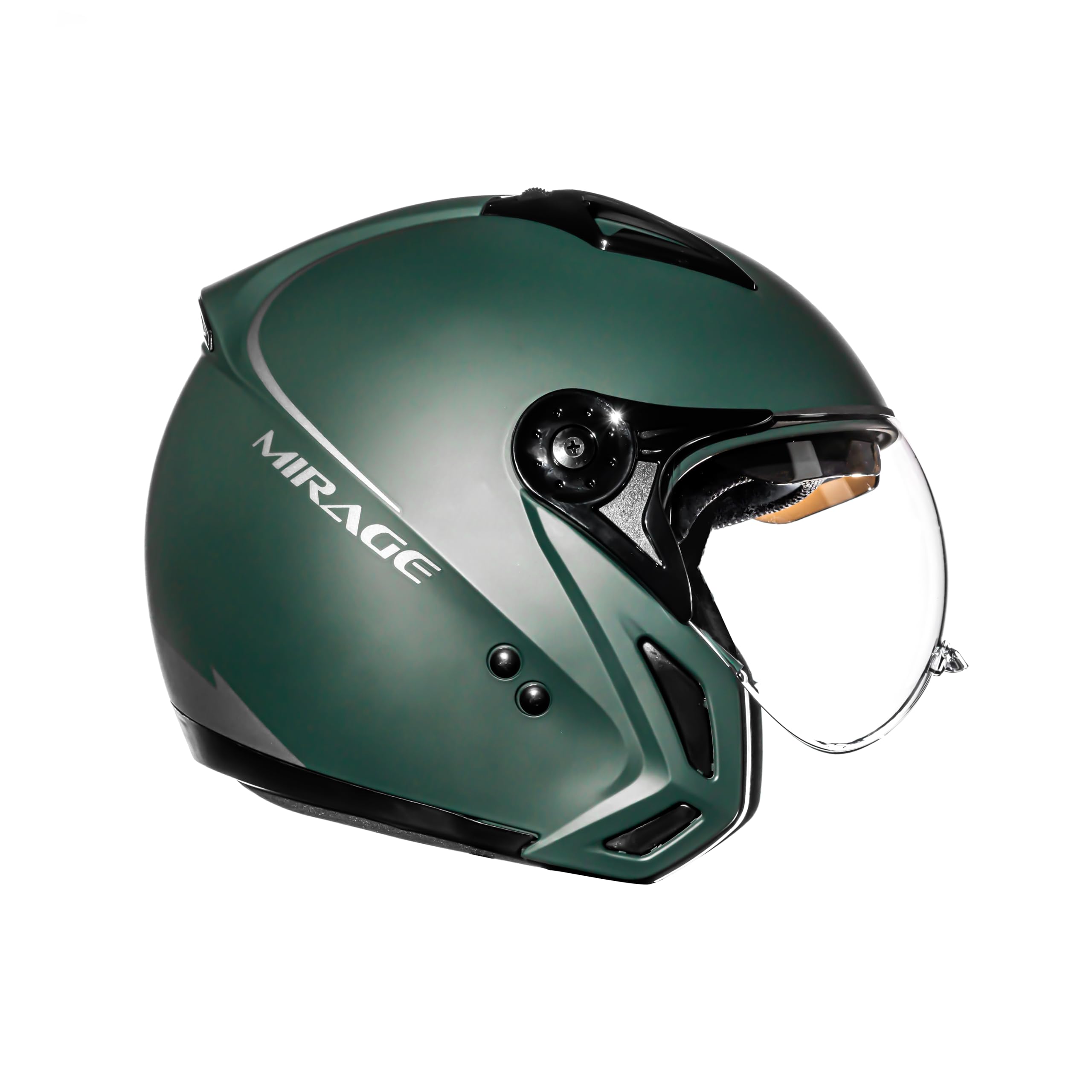 Peels Capacete Aberto Moto com Queixeira Removível e Óculos Solar